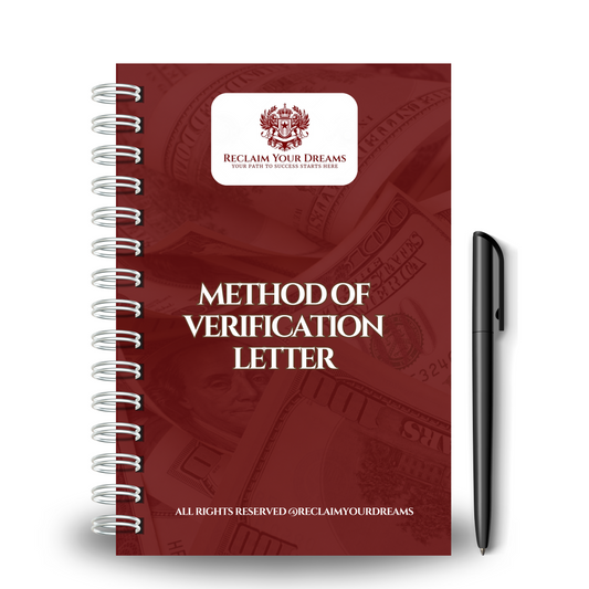 Method Of Verification Letter